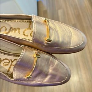 Sam Edelman rose gold loafers